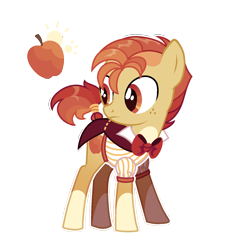 Size: 1506x1527 | Tagged: safe, artist:beautifulspaceshow, derpibooru import, oc, oc only, oc:golden cider (ice1517), earth pony, pony, bowtie, clothes, coat, coat markings, freckles, male, shirt, simple background, solo, stallion, transparent background