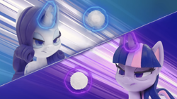 Size: 1920x1080 | Tagged: safe, derpibooru import, screencap, rarity, twilight sparkle, pony, my little pony: pony life, my little pony: stop motion short, snow pony contest (short), magic, stop motion