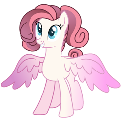 Size: 1280x1234 | Tagged: safe, artist:venomous-cookietwt, derpibooru import, oc, pegasus, pony, female, mare, offspring, parent:pound cake, parent:princess flurry heart, parents:poundflurry, simple background, solo, transparent background