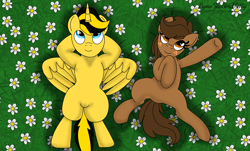 Size: 5030x3030 | Tagged: safe, artist:lynnthenerdkitty, derpibooru import, alicorn, bee, earth pony, pony, bumblebee, charlie