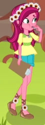 Size: 400x1101 | Tagged: safe, derpibooru import, screencap, gloriosa daisy, equestria girls, legend of everfree, cropped, solo