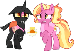 Size: 975x666 | Tagged: safe, artist:rickysocks, derpibooru import, luster dawn, changeling, disguise, disguised changeling, pink changeling, simple background, solo, transparent background