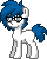 Size: 300x375 | Tagged: safe, artist:switcharoo, derpibooru import, oc, oc only, oc:switcharoo, earth pony, pony, earth pony oc, glasses, pony town, simple background, solo, transparent background