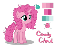 Size: 2156x1632 | Tagged: safe, artist:sarasdream04, derpibooru import, oc, oc:candy cloud, pony, unicorn, female, magical lesbian spawn, not pinkie pie, offspring, parent:fluttershy, parent:pinkie pie, parents:flutterpie, simple background, solo, transparent background