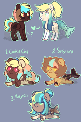 Size: 500x750 | Tagged: safe, artist:lavvythejackalope, derpibooru import, oc, oc only, merpony, pony, base used, chibi, heart