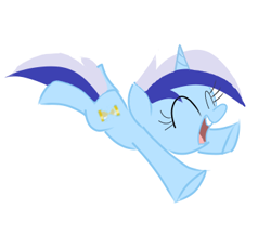 Size: 370x321 | Tagged: safe, artist:dental_crumbs, derpibooru import, minuette, cute, female, filly, laughing, solo