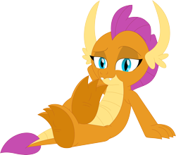 Size: 3548x3126 | Tagged: safe, artist:porygon2z, derpibooru import, smolder, dragon, dragoness, female, high res, simple background, solo, stupid sexy smolder, transparent background, vector