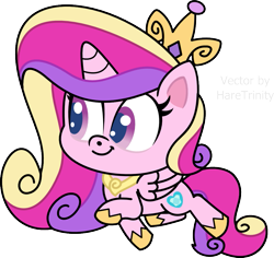 Size: 999x945 | Tagged: safe, artist:haretrinity, derpibooru import, princess cadance, alicorn, pony, my little pony: pony life, what goes updo, spoiler:pony life s02e17, female, mare, simple background, smiling, solo, transparent background, vector