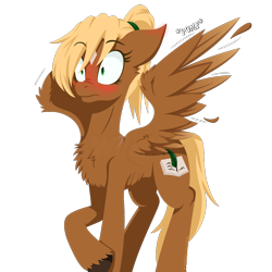 Size: 1200x1200 | Tagged: safe, artist:willoillo, derpibooru import, oc, oc only, oc:threnody, pegasus, pony, fallout equestria, fallout equestria: speak, fanfic art, pegasus oc, spread wings, wingboner, wings