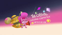 Size: 1920x1080 | Tagged: safe, derpibooru import, screencap, pinkie pie, earth pony, pony, my little pony: pony life, the crystal capturing contraption, spoiler:pony life s02e02, title card