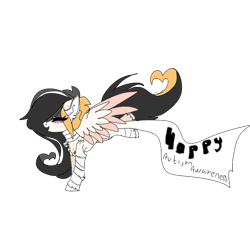 Size: 768x768 | Tagged: safe, artist:moodi, derpibooru import, oc, oc only, oc:moodiness express, pegasus, pony, autism acceptance month, simple background, solo, transparent background