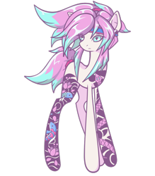 Size: 850x972 | Tagged: safe, artist:j053ph-d4n13l, derpibooru import, oc, oc only, oc:petal storm, earth pony, pony, female, headband, mare, simple background, solo, tattoo, transparent background