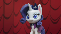 Size: 1920x1080 | Tagged: safe, derpibooru import, screencap, rarity, pony, fashion failure, my little pony: pony life, my little pony: stop motion short, solo, stop motion