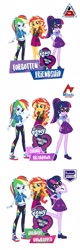 Size: 737x2289 | Tagged: safe, derpibooru import, rainbow dash, sci-twi, sunset shimmer, twilight sparkle, better together, equestria girls, forgotten friendship, holidays unwrapped, spring breakdown, aneka safari records, converse, female, milady record, perdana record, shoes