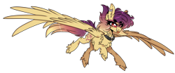 Size: 1280x530 | Tagged: safe, artist:sparky-boi, derpibooru import, oc, oc:sunrise skies, pegasus, pony, eye clipping through hair, female, mare, simple background, solo, transparent background