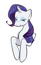 Size: 1589x2485 | Tagged: safe, artist:vivenus, derpibooru import, rarity, pony, unicorn, bust, female, mare, simple background, solo, white background