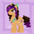 Size: 1800x1800 | Tagged: safe, derpibooru import, oc, oc only, pony, unicorn, button, curly hair, curly mane, female, mane, mare, ponysona, purple, ribbon, simp, solo