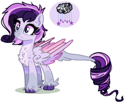 Size: 1280x1063 | Tagged: safe, artist:venomous-cookietwt, derpibooru import, oc, pegasus, female, fluffy, magical lesbian spawn, magical threesome spawn, mare, offspring, palindrome get, parent:rainbow dash, parent:rarity, parent:twilight sparkle, simple background, solo, transparent background