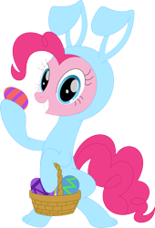 Size: 2400x3529 | Tagged: safe, artist:porygon2z, derpibooru import, pinkie pie, animal costume, bunny costume, clothes, costume, easter, holiday