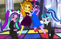 Size: 3172x2040 | Tagged: safe, artist:bigpurplemuppet99, derpibooru import, adagio dazzle, aria blaze, sci-twi, sonata dusk, twilight sparkle, equestria girls, the dazzlings