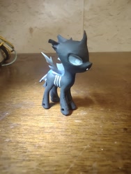 Size: 1200x1600 | Tagged: artist needed, source needed, safe, artist:bastlerrj, derpibooru import, changeling, 3d print, figurine, irl, painted, photo