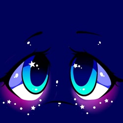 Size: 964x963 | Tagged: safe, artist:tessa_key_, derpibooru import, oc, oc only, pony, close-up, eye, eyelashes, eyes, makeup, starry eyes, wingding eyes