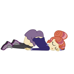 Size: 2952x2952 | Tagged: safe, artist:gmaplay, derpibooru import, moondancer's sister, morning roast, equestria girls, ass, ass up, butt, face down ass up, sleeping, solo