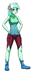 Size: 1304x3000 | Tagged: safe, artist:artemis-polara, derpibooru import, lyra heartstrings, equestria girls, breasts, clothes, jewelry, lyrack, necklace, ring, shirt, shoes, shorts, simple background, smiling, solo, transparent background