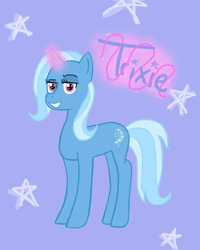 Size: 1080x1350 | Tagged: safe, artist:emelme, artist:foggyrelme, derpibooru import, trixie, pony, unicorn, raised eyebrow, solo