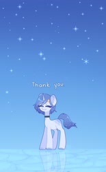 Size: 2140x3447 | Tagged: safe, artist:pastelpastry16, derpibooru import, oc, oc only, oc:galactia, pony, unicorn, choker, eyes closed, reflection, smiling, solo, stars