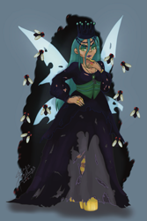 Size: 1181x1772 | Tagged: safe, artist:shacy's pagelings, derpibooru import, queen chrysalis, changeling, changeling queen, human, female, humanized