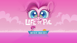 Size: 1920x1080 | Tagged: safe, derpibooru import, screencap, pinkie pie, life of pie, my little pony: pony life, spoiler:pony life s02e14, life of pi, movie reference, reference, title card