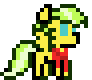 Size: 92x80 | Tagged: safe, artist:dinexistente, animated, dancing, pixel art, scarf