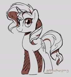 Size: 1414x1544 | Tagged: safe, artist:aanotherpony, derpibooru import, sunset shimmer, pony, unicorn, looking at you, sketch, solo