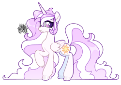 Size: 1280x900 | Tagged: safe, artist:renhorse, derpibooru import, princess celestia, pony, alternate hairstyle, simple background, solo, transparent background