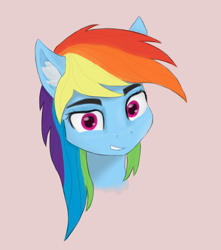 Size: 680x770 | Tagged: safe, artist:veyronraze, derpibooru import, rainbow dash, pony, simple background, solo