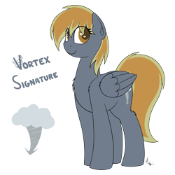 Size: 1600x1600 | Tagged: safe, artist:ponynamedmixtape, derpibooru import, oc, oc only, oc:vortex signature, pegasus, female, simple background, solo, transparent background