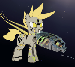 Size: 3000x2679 | Tagged: safe, artist:superderpybot, ponybooru exclusive, oc, oc only, pony, homeworld, ponified, raider, solo, spaceship