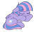 Size: 2361x2157 | Tagged: safe, artist:pestil, artist:shinodage, wind sprint, pegasus, pony, female, filly, freckles, simple background, sleeping, transparent background