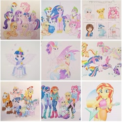 Size: 891x891 | Tagged: safe, artist:mmy_little_drawings, derpibooru import, applejack, cozy glow, flash magnus, fluttershy, meadowbrook, mistmane, pinkie pie, princess ember, princess skystar, princess twilight 2.0, queen novo, rainbow dash, rarity, rockhoof, sci-twi, somnambula, spike, star swirl the bearded, sunset shimmer, twilight sparkle, twilight sparkle (alicorn), alicorn, dragon, earth pony, elephant, human, pegasus, pony, reindeer, seapony (g4), unicorn, better together, equestria girls, holidays unwrapped, my little pony: the movie, rainbow rocks, the last problem, :d, antlers, beanie, big hero 6, boots, bracelet, clothes, cltohes, colored pencil drawing, coronation dress, crossed arms, crossover, crown, cure happy, dragoness, dress, dumbo, duo, earmuffs, eyelashes, female, filly, flying, freckles, gigachad spike, glasses, glitter force, glitter lucky, grin, guitar, hat, helmet, hiro hamada, hoof hold, hoof shoes, horn, humane five, humane seven, humane six, jewelry, kneeling, looking at each other, male, mane seven, mane six, mare, mask, medal, musical instrument, necklace, obtrusive watermark, older, older applejack, older fluttershy, older mane seven, older mane six, older pinkie pie, older rainbow dash, older rarity, older spike, older twilight, one eye closed, open mouth, peytral, piggyback ride, pillars of equestria, rainbow power, raised hoof, raised leg, regalia, second coronation dress, shoes, simba, simple background, six fanarts, skirt, sleeveless, smile precure, smiling, spread wings, stallion, the lion king, tiara, traditional art, two toned wings, underhoof, unshorn fetlocks, watermark, white background, winged spike, wings, wink, winter outfit