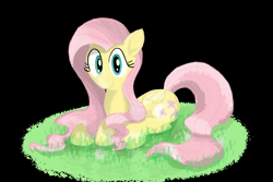 Size: 5472x3648 | Tagged: safe, artist:addelum, derpibooru import, fluttershy, pegasus, pony, cute, lying down, prone, shyabetes, simple background, solo, transparent background