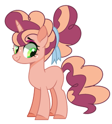 Size: 1177x1297 | Tagged: safe, artist:venomous-cookietwt, derpibooru import, oc, earth pony, pony, female, mare, offspring, parent:big macintosh, parent:sugar belle, parents:sugarmac, simple background, solo, transparent background