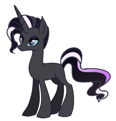 Size: 901x939 | Tagged: safe, artist:venomous-cookietwt, derpibooru import, oc, pony, unicorn, male, offspring, parent:king sombra, parent:nightmare rarity, simple background, solo, stallion, transparent background