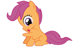 Size: 1600x1000 | Tagged: safe, derpibooru import, scootaloo, pegasus, pony, animated, cute, cutealoo, grooming, preening, simple background, solo, transparent background