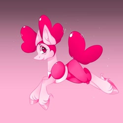 Size: 1080x1080 | Tagged: safe, artist:tessa_key_, derpibooru import, earth pony, pony, cowboy hat, ear fluff, ears, eyelashes, female, gradient background, hat, hoof fluff, hoof polish, mare, ponified, solo, spinel (steven universe), stetson