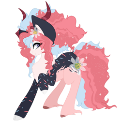 Size: 1280x1280 | Tagged: safe, artist:katelynleeann42, derpibooru import, oc, oc:confetti party, hybrid, interspecies offspring, offspring, parent:discord, parent:pinkie pie, parents:discopie, simple background, solo, transparent background