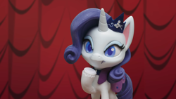 Size: 1920x1080 | Tagged: safe, derpibooru import, screencap, rarity, pony, fashion failure, my little pony: pony life, my little pony: stop motion short, box, solo, stop motion