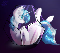 Size: 3200x2800 | Tagged: safe, artist:jsunlight, derpibooru import, oc, unicorn, commission, digital art, dodecahedron, solo, ych result