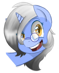 Size: 566x694 | Tagged: safe, artist:orbitingdamoon, derpibooru import, oc, unicorn, glasses, simple background, solo, transparent background