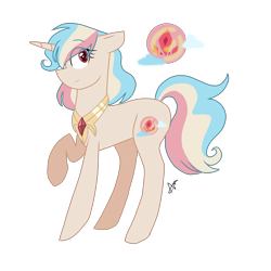 Size: 1772x1772 | Tagged: safe, artist:gallantserver, derpibooru import, oc, oc:jovial ignimbrite, pony, unicorn, female, magical lesbian spawn, mare, offspring, parent:princess celestia, parent:princess platinum, simple background, solo, transparent background